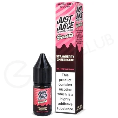 Strawberry Cheesecake Nic Salt E-Liquid by Just Juice Desserts