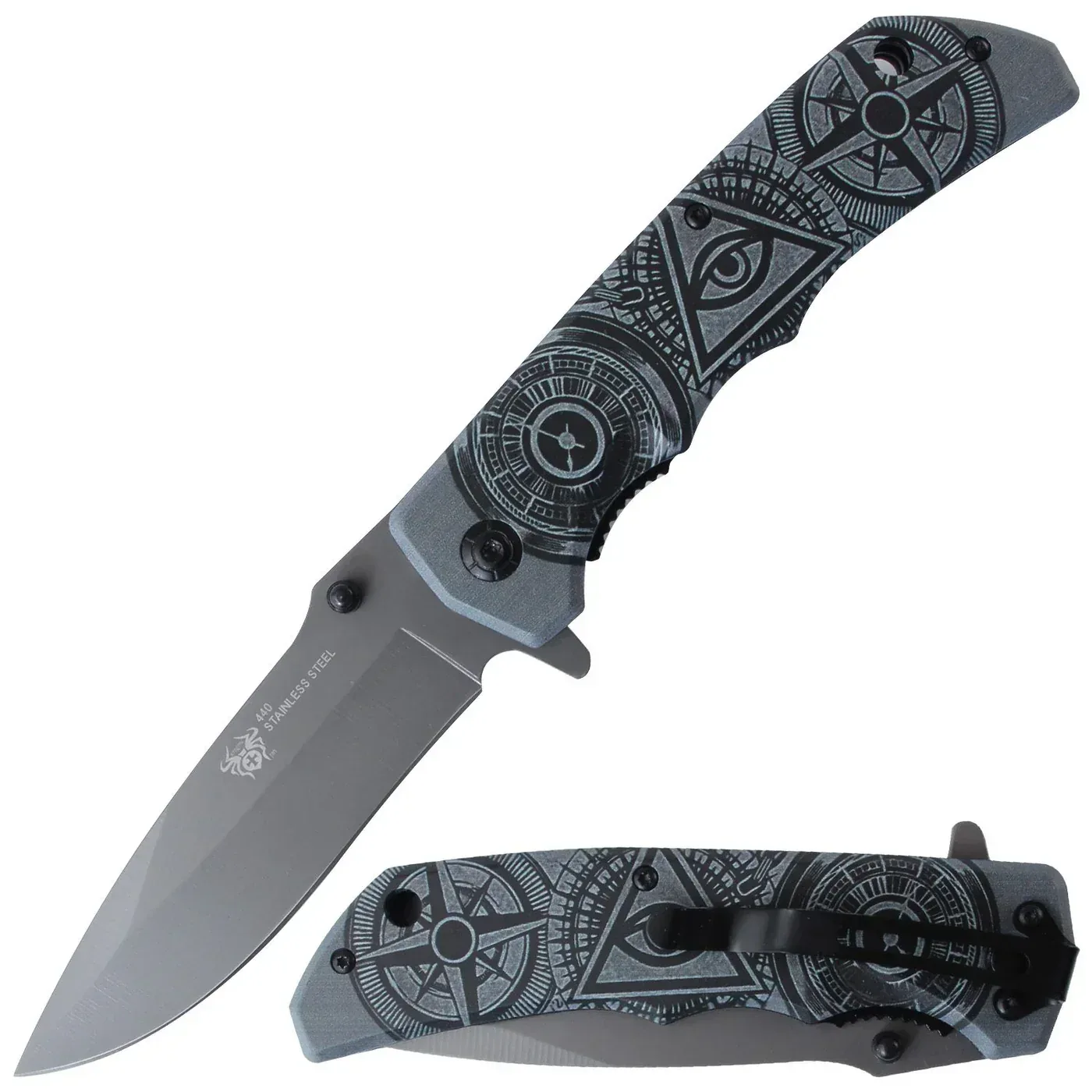 Xtreme - 5.5" Foldable Pocket Knife - Illuminati