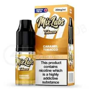 Caramel Tobacco Nic Salt E-Liquid by Mix Labs Tobacco
