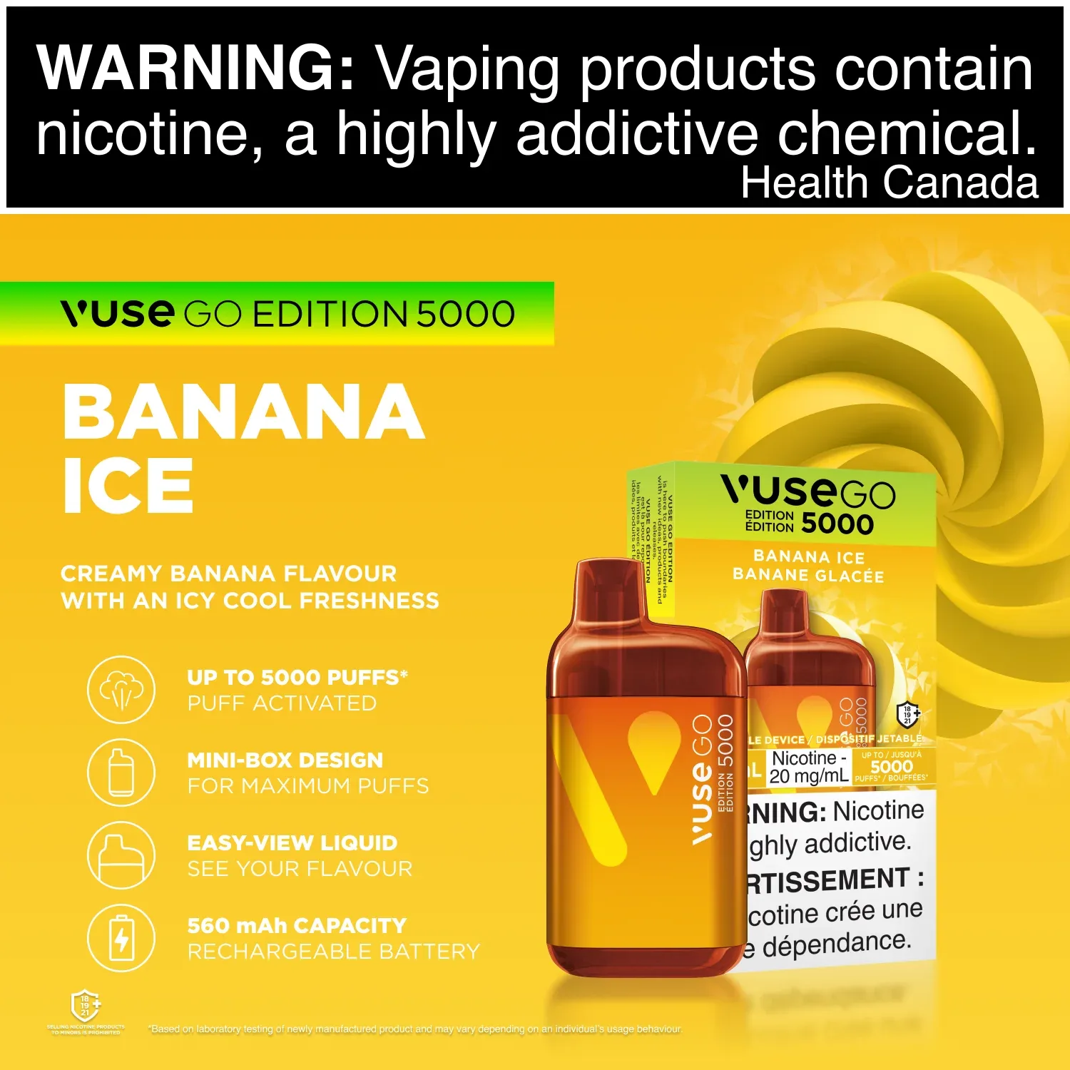 Vuse GO Edition 5000 - Banana Ice - Image 2