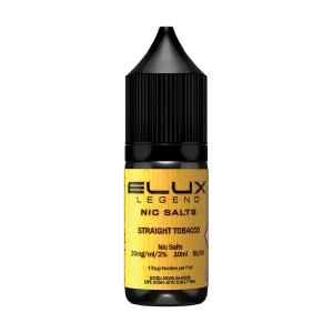 Straight Tobacco Nic Salt by Elux 10ml