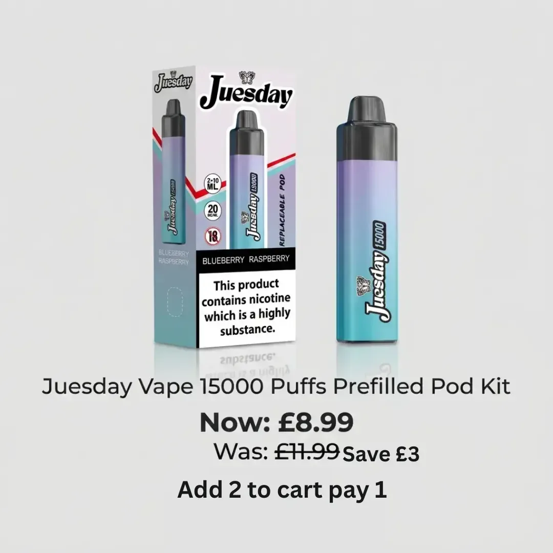 Juesday Vape 15000 | Next Day Delivery | Buy 1 Get 1 Free - Image 2