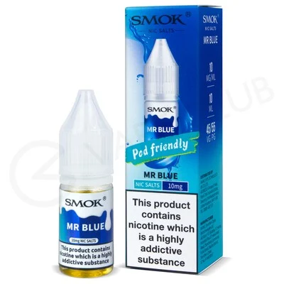 Mr Blue Nic Salt E-Liquid by Smok Pod Friendly