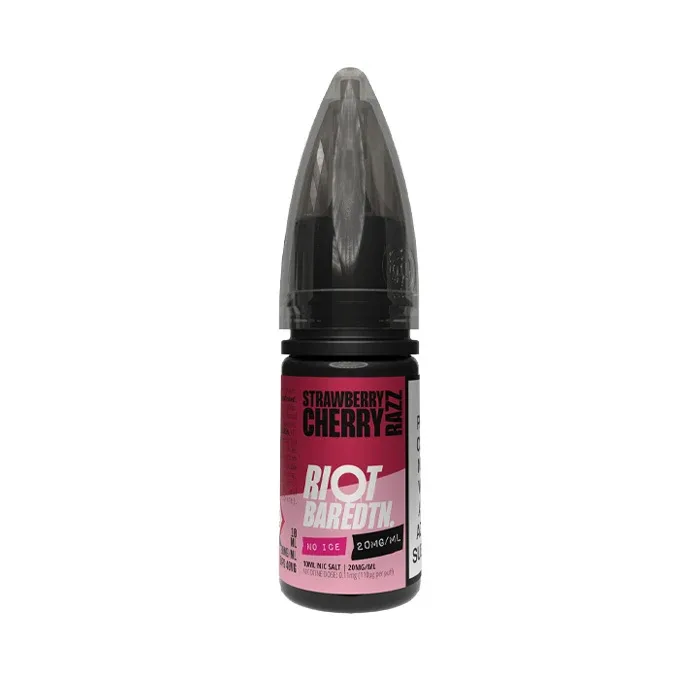 Strawberry Cherry Razz Nic Salt E-Liquid by Riot Bar Edition No Ice
