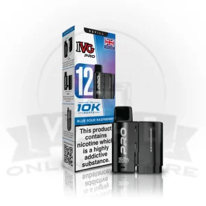 Blue Sour Raspberry IVG Pro 12 Prefilled Replacement Pods