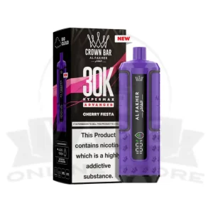 Cherry Fiesta Al Fakher Crown Bar 30K Puff Hypermax Vape Kit