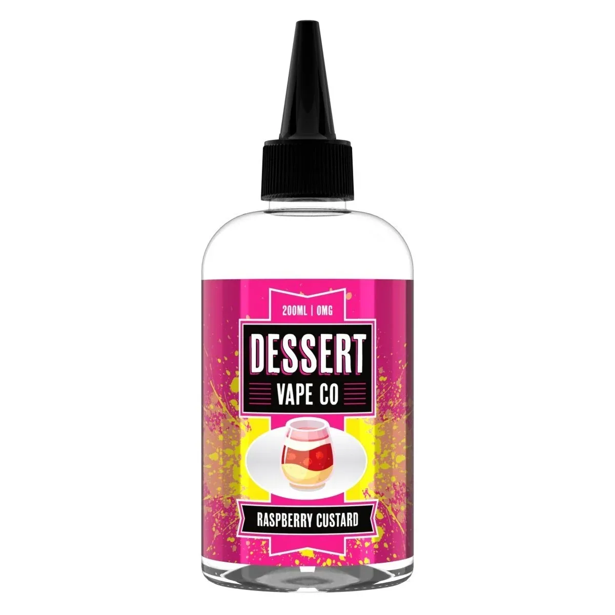 Dessert Vape Co - Raspberry Custard Shortfill E-Liquid 200ml