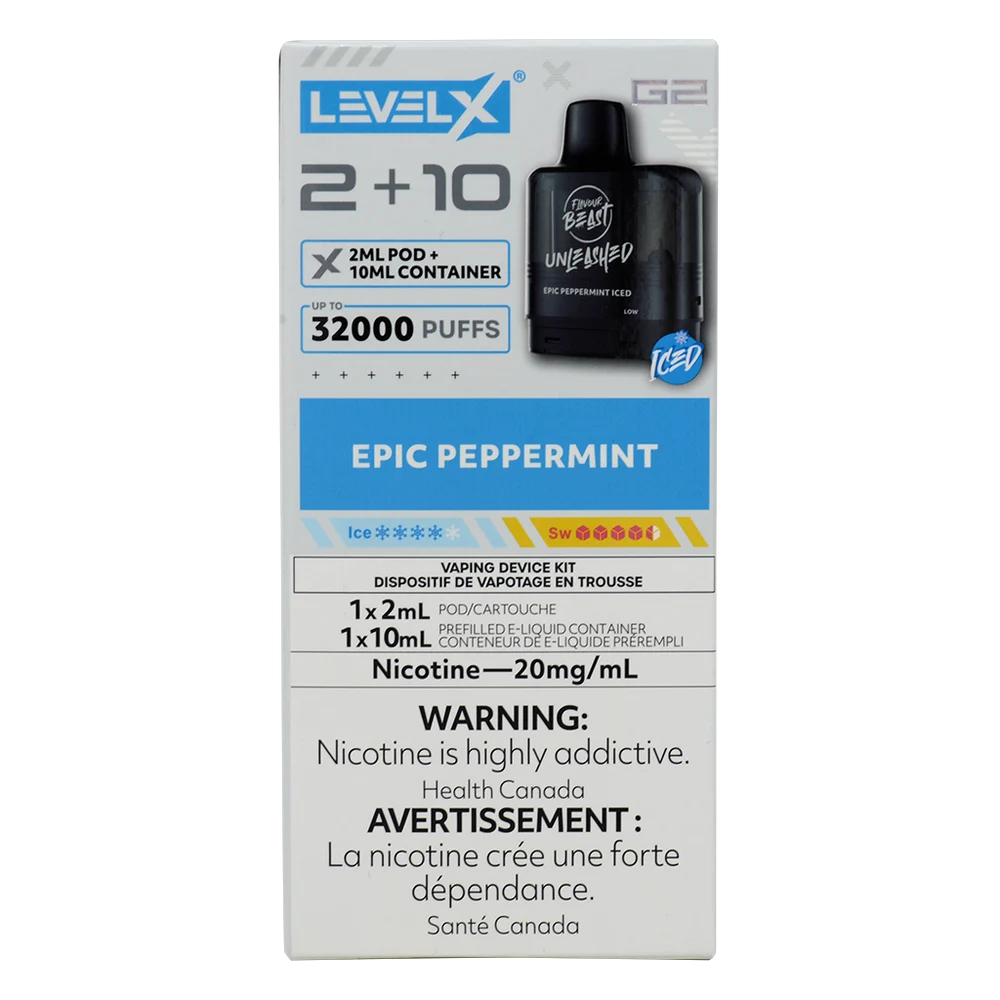 Level X G2 Pod Epic Peppermint Iced 2ml 20mg