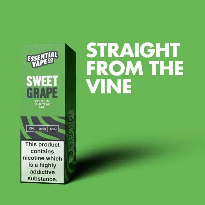 Essential Vape Co Sweet Grape - 10ml Nicotine Salt E-Liquid - Image 2