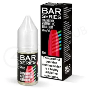 Strawberry Watermelon Bubblegum Nic Salt E-Liquid by Bar Series