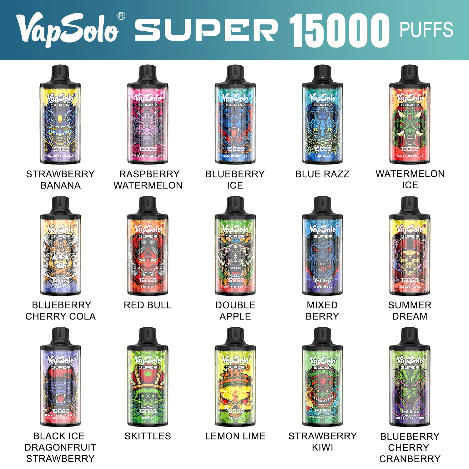 VAPSOLO Super 15000 Puffs Disposable Vapes - Image 2