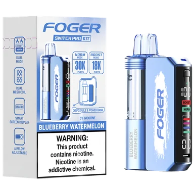 FOGER SWITCH PRO KIT 30,000 PUFFS VAPE (BLUEBERRRY WATERMELON)