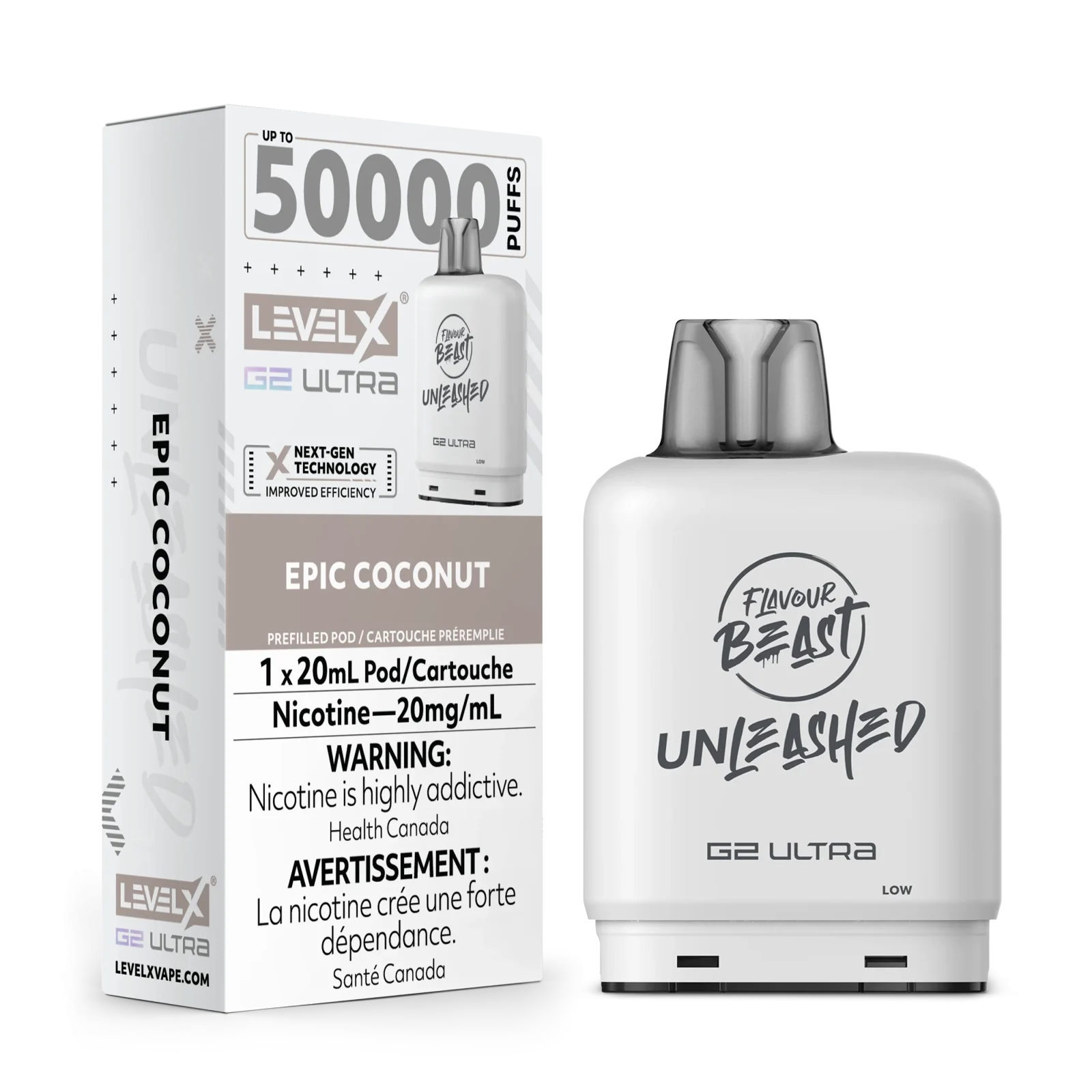 Flavour Beast Unleashed Level X G2 Ultra Replacement Pod 20mL - Image 2