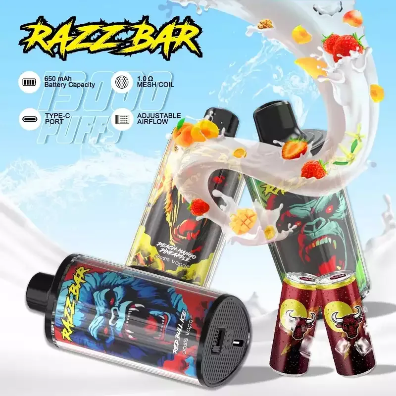 RAZZ BAR 15000 Puffs LCD Screen Bulk Buy Rechargeable Disposable Vapes Wholesale - Image 2