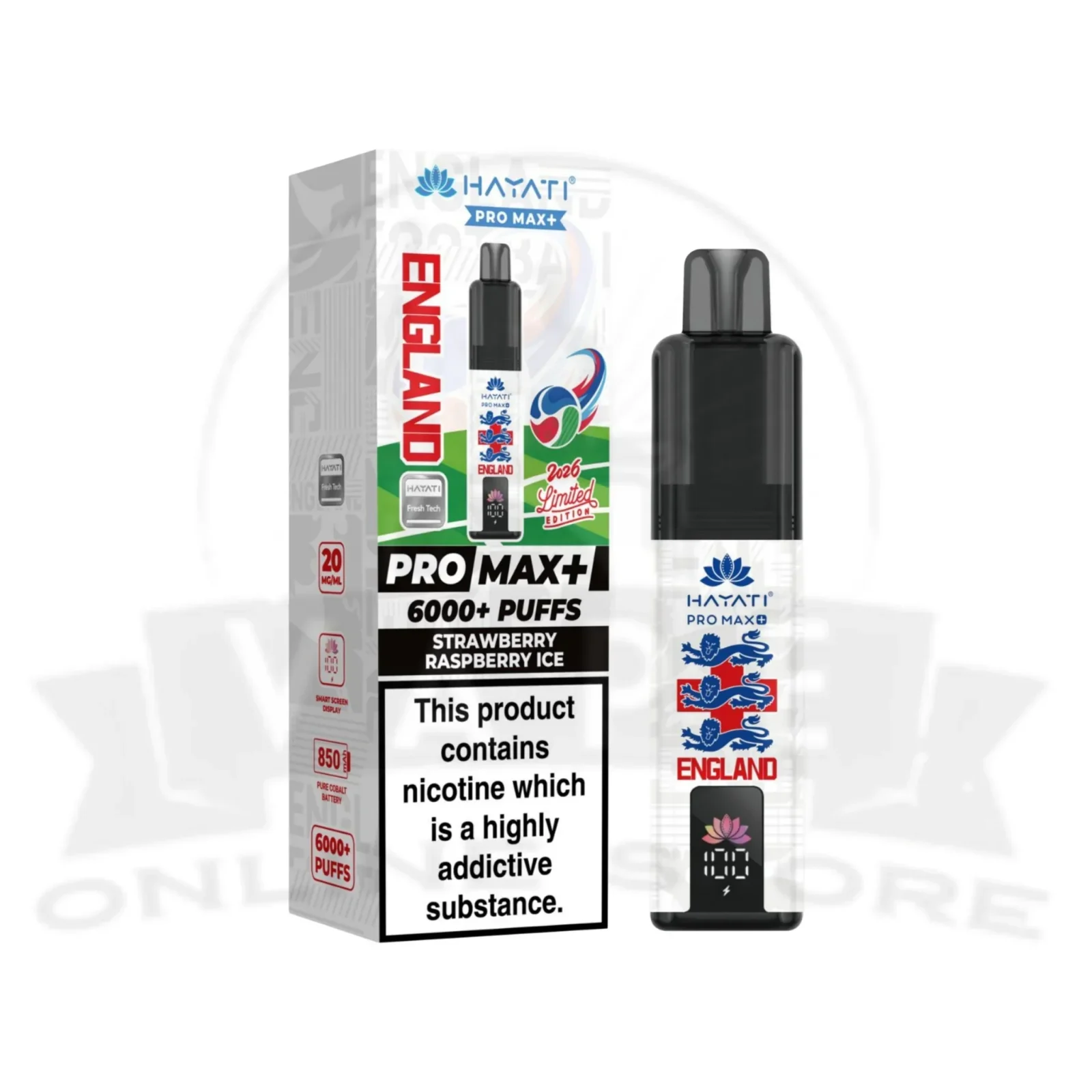 Hayati Pro Max Plus 6000 England Edition Prefilled Pod Kit - Image 2