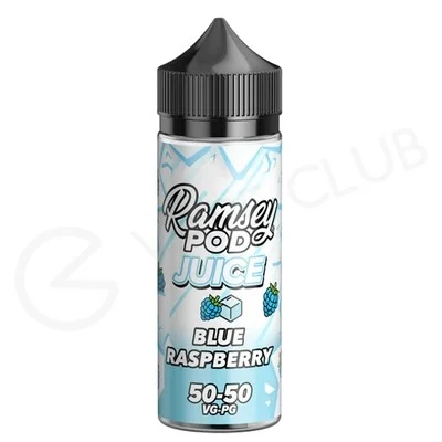 Blue Raspberry On Ice Shortfill E-Liquid by Ramsey Pod