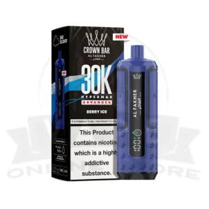Berry Ice Al Fakher Crown Bar 30K Puff Hypermax Vape Kit