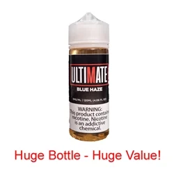 Ultimate Vapor Blue Haze ELiquid 120ml-USA Made-Free Shipping!