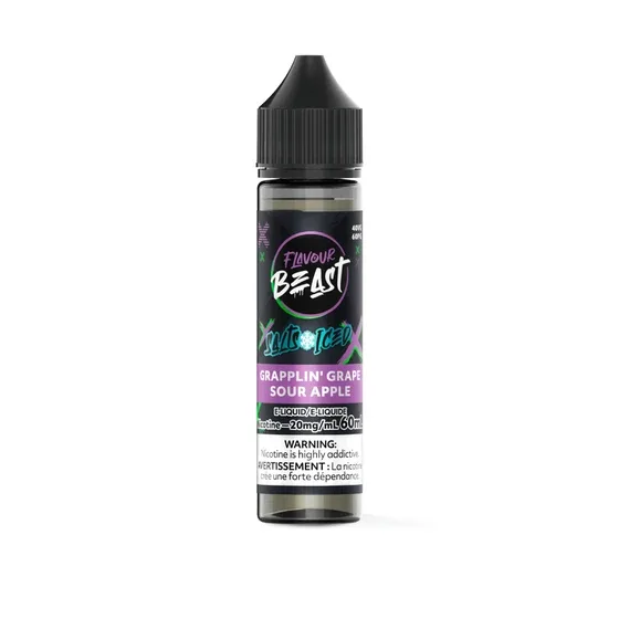 Flavour Beast E-Liquid 60mL Salts - Grapplin' Grape S Apple