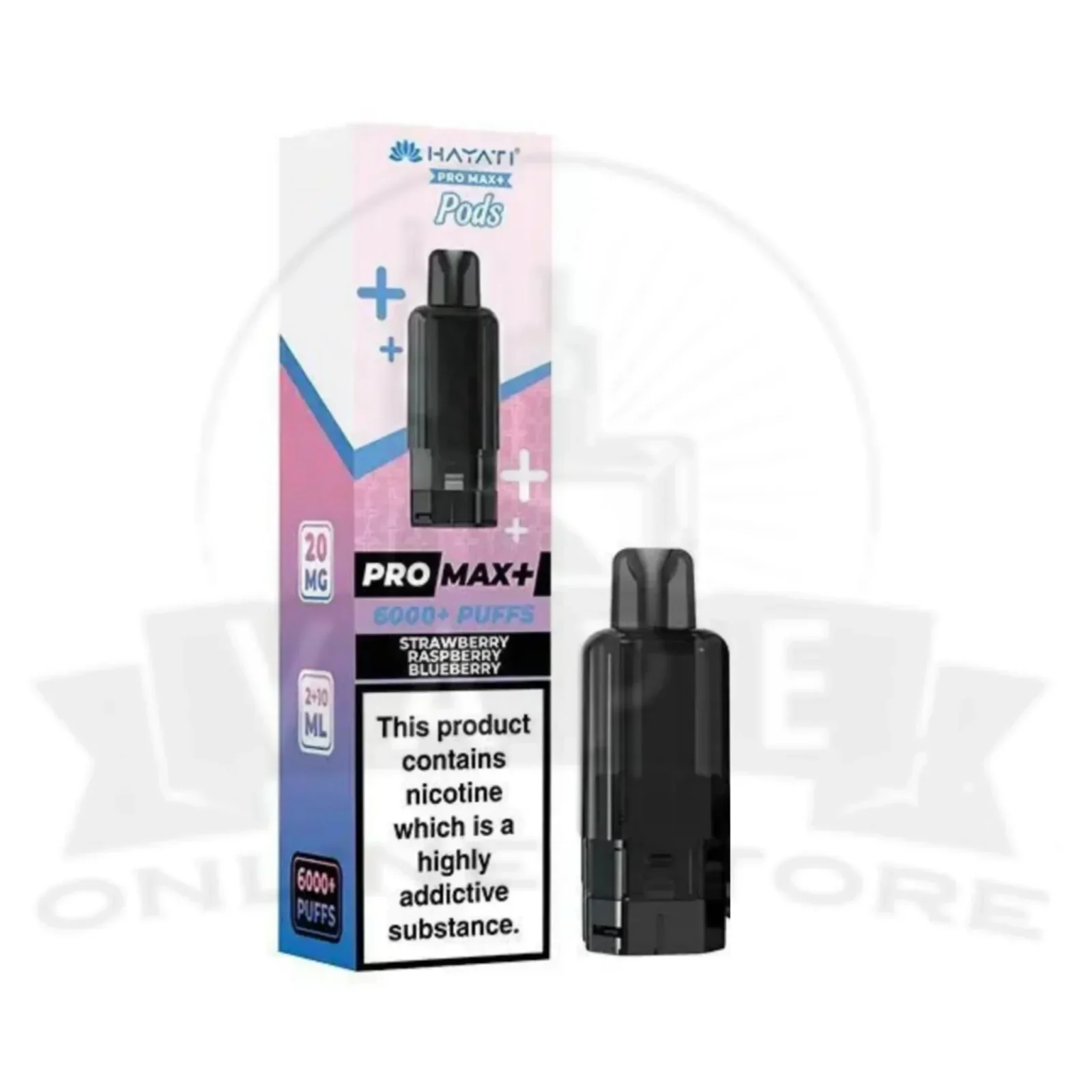 Strawberry Raspberry Blueberry Hayati Pro Max Plus 6000 Refill Pods