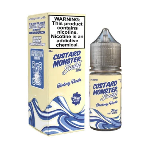 Custard Monster Swirl Blueberry Vanilla Salt 30mL