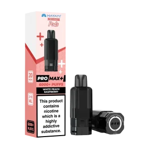 White Peach Raspberry Hayati Pro Max+ Refill Pack