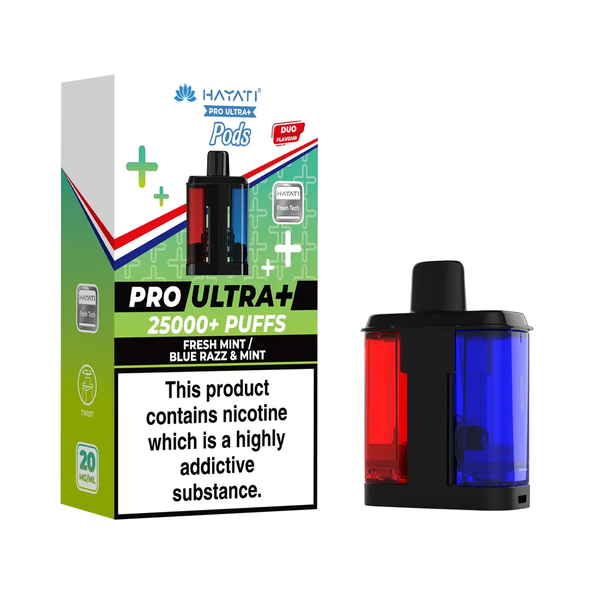 Fresh Mint / Blue Razz & Mint Hayati Pro Ultra Plus Refill Pack