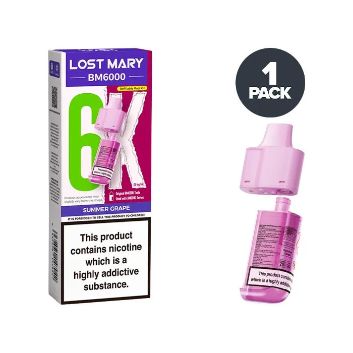 Summer Grape Lost Mary BM6000 Refill Pack