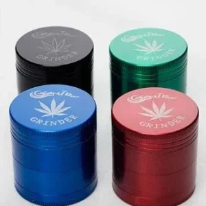 Genie Leaf Etched Grinder 4-Parts