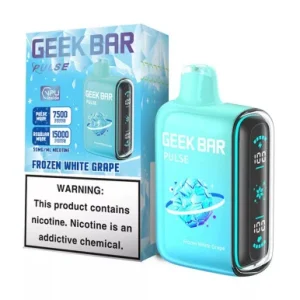 GEEK BAR PULSE 5% NIC 15000 PUFFS VAPE (FROZEN WHITE GRAPE - FROZEN EDITION)