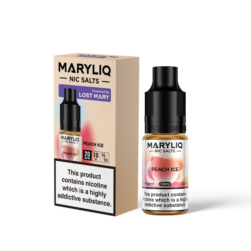 Lost Mary Maryliq - Peach Ice 10ml Nic Salt - Image 2