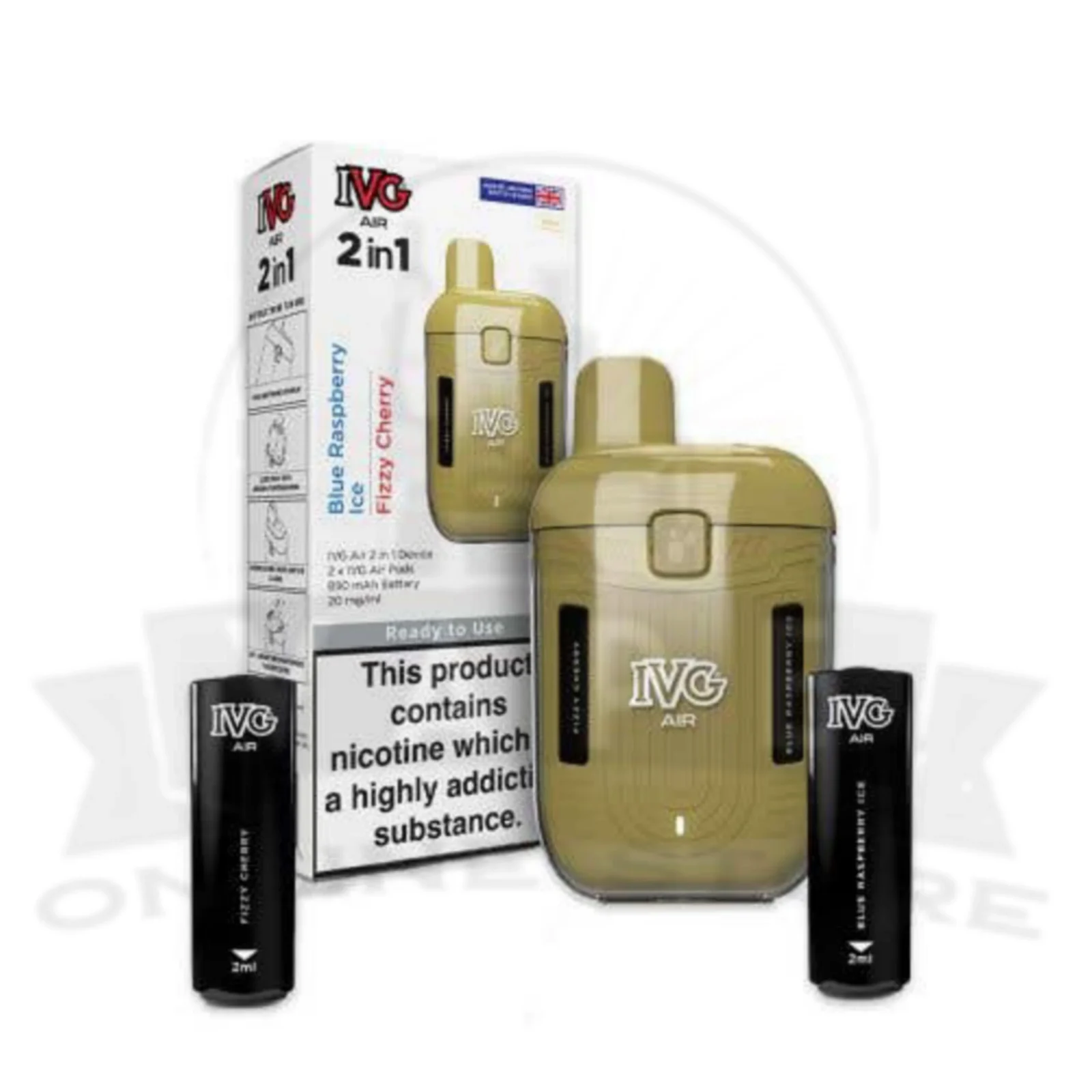 IVG Air 2 in 1 Pre-Filled Pod Vape Kit | 2 Flavour Vape - Image 2