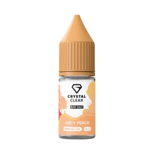 Crystal Clear Nic Salt Eliquid 10ml - Juicy Peach
