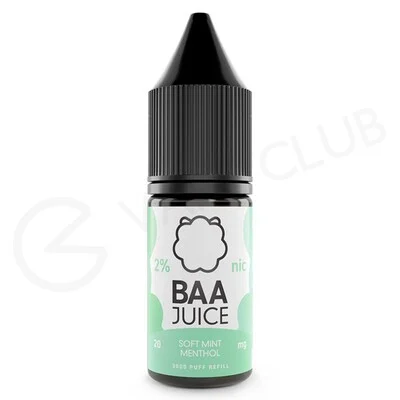 Soft Mint Menthol Nic Salt E-Liquid by Baa Juice