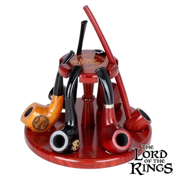 Pulsar Shire Pipes x LoTR COUNCIL OF ELROND Multi-Pipe Wood Display Stand - Image 2