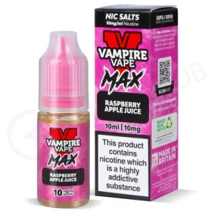 Raspberry Apple Juice Nic Salt E-Liquid by Vampire Vape Max