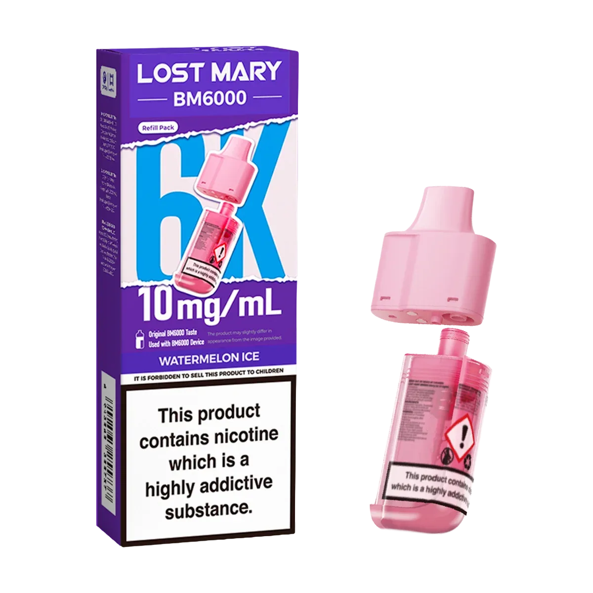 Watermelon Ice Lost Mary BM6000 Refill Pack - Image 2