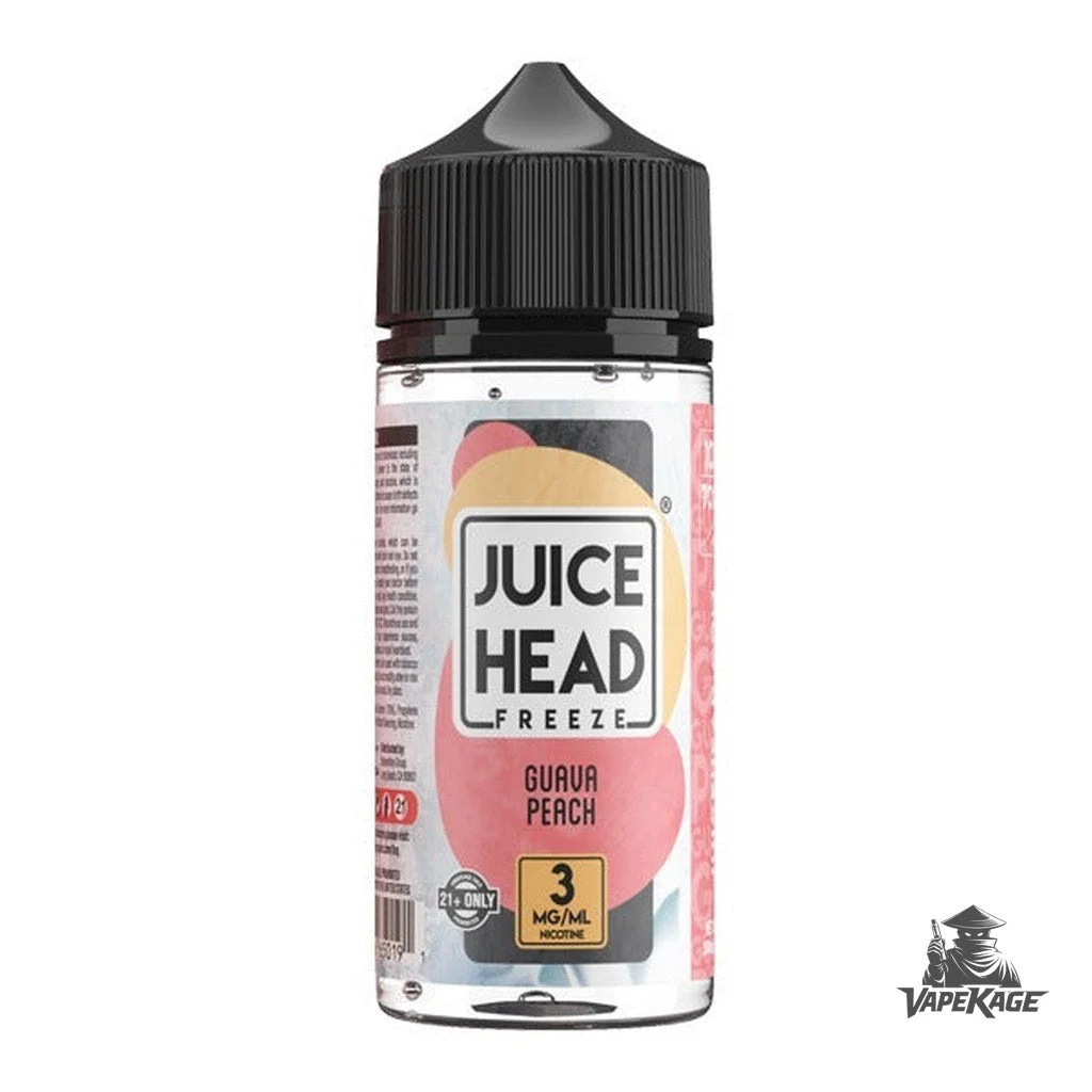 Guava Peach Freeze E Liquid — Juice Head 100mL Freebase