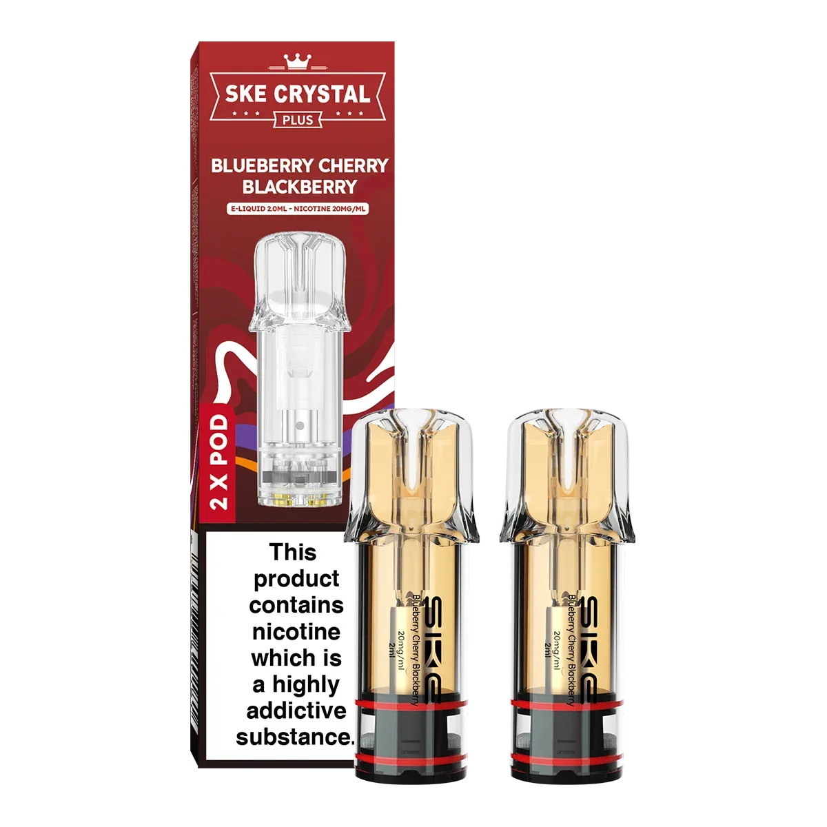 Blueberry Cherry Blackberry SKE Crystal Plus Pods