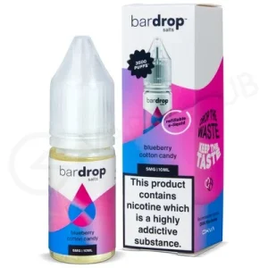Blueberry Cotton Candy Nic Salt E-Liquid by Bar Drop Salts