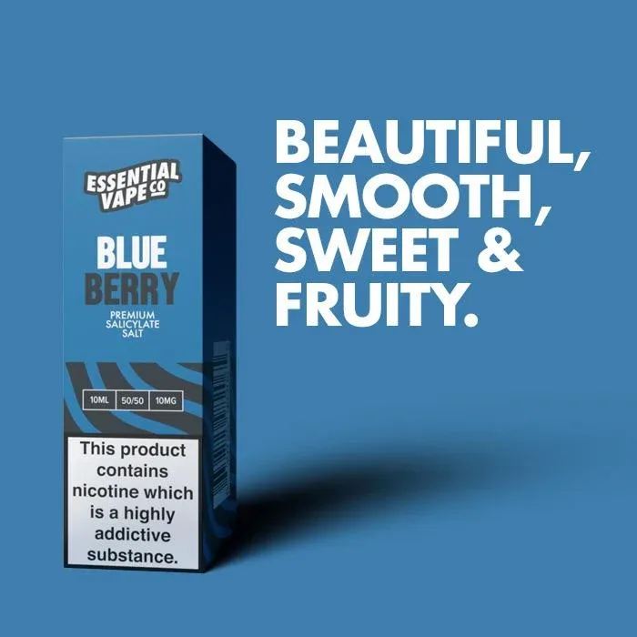 Essential Vape Co Blueberry - 10ml Nicotine Salt E-Liquid - Image 2