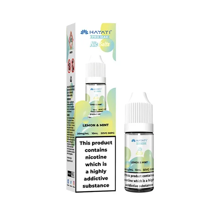 Lemon & Mint Nic Salt E-Liquid by Hayati Pro Max