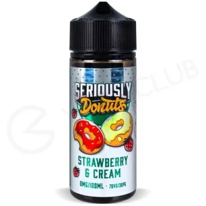 Strawberry & Cream Shortfill E-Liquid by Seriously Donuts 100ml