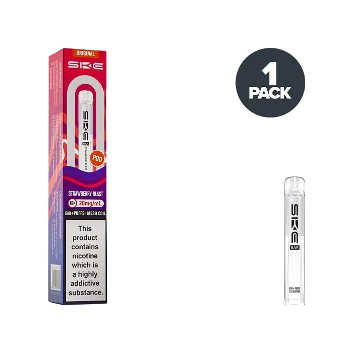 Strawberry Blast SKE Bar 600 Prefilled Pods