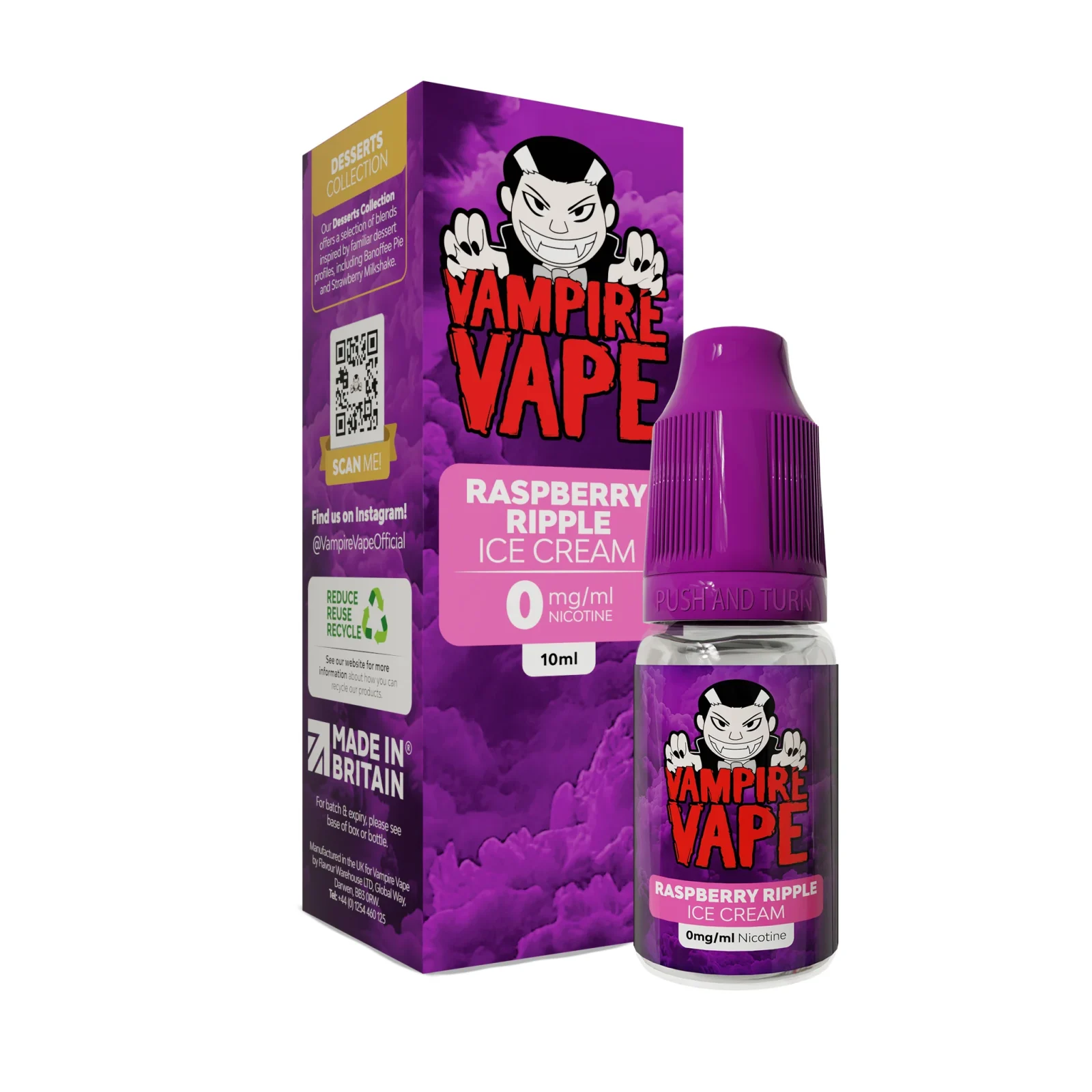 Vampire Vape - Raspberry Ripple Ice Cream