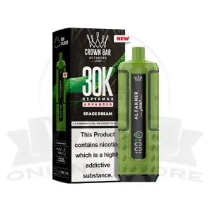 Space Dream Al Fakher Crown Bar 30K Puff Hypermax Vape Kit
