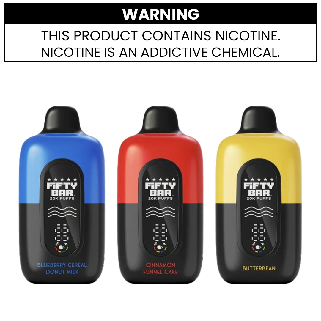 FIFTY BAR DISPOSABLE VAPE - 20000 PUFFS - Image 2