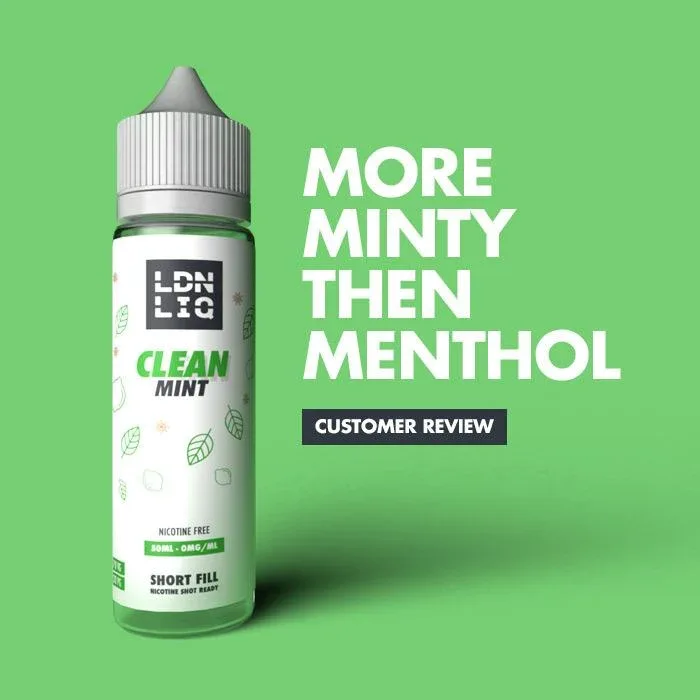 LDN LIQ Clean Mint 50ml Short Fill E-Liquid - Image 2