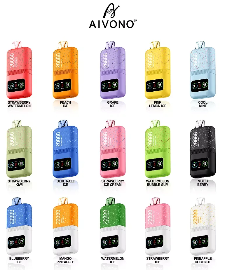 AIVONO 20000 Puffs Bulk Buy Rechargeable Disposable Vapes Wholesale