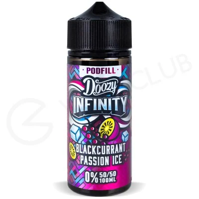 Blackcurrant Passion Ice 50VG Shortfill E-Liquid by Doozy Infinity 100ml